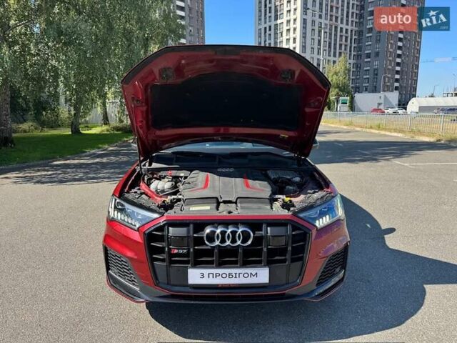 Красный Ауди SQ7, объемом двигателя 4 л и пробегом 73 тыс. км за 85000 $, фото 4 на Automoto.ua