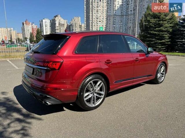 Красный Ауди SQ7, объемом двигателя 4 л и пробегом 73 тыс. км за 85000 $, фото 99 на Automoto.ua