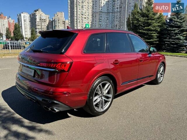 Красный Ауди SQ7, объемом двигателя 4 л и пробегом 73 тыс. км за 85000 $, фото 14 на Automoto.ua