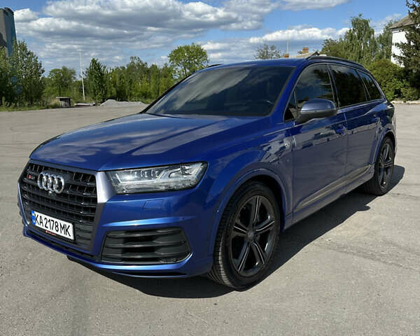 Синий Ауди SQ7, объемом двигателя 3.96 л и пробегом 162 тыс. км за 59999 $, фото 1 на Automoto.ua