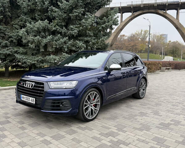 Синий Ауди SQ7, объемом двигателя 3.96 л и пробегом 128 тыс. км за 57900 $, фото 1 на Automoto.ua