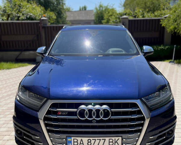 Синий Ауди SQ7, объемом двигателя 4 л и пробегом 129 тыс. км за 70999 $, фото 7 на Automoto.ua