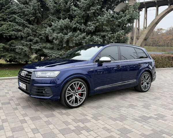 Синий Ауди SQ7, объемом двигателя 3.96 л и пробегом 128 тыс. км за 57900 $, фото 2 на Automoto.ua