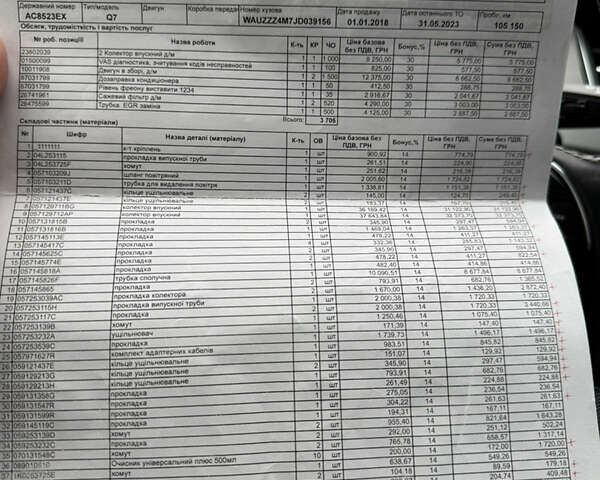 Синий Ауди SQ7, объемом двигателя 3.96 л и пробегом 128 тыс. км за 57900 $, фото 46 на Automoto.ua