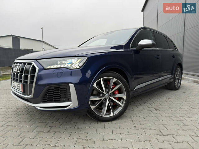 Синий Ауди SQ7, объемом двигателя 4 л и пробегом 185 тыс. км за 74999 $, фото 1 на Automoto.ua