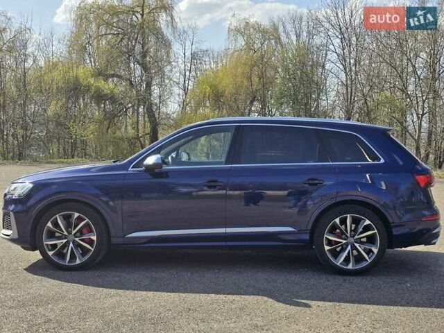 Синий Ауди SQ7, объемом двигателя 4 л и пробегом 182 тыс. км за 68800 $, фото 2 на Automoto.ua