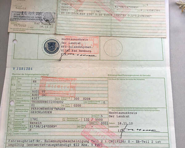 Синий Ауди ТТ, объемом двигателя 1.78 л и пробегом 282 тыс. км за 6300 $, фото 40 на Automoto.ua