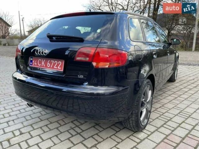 Черный Ауди A3 Sportback, объемом двигателя 1.6 л и пробегом 148 тыс. км за 6799 $, фото 7 на Automoto.ua