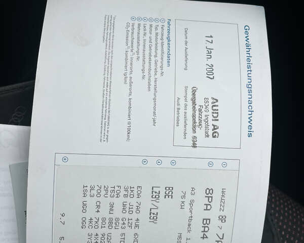 Черный Ауди A3 Sportback, объемом двигателя 1.6 л и пробегом 238 тыс. км за 7350 $, фото 31 на Automoto.ua