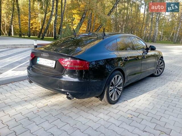 Черный Ауди A5 Sportback, объемом двигателя 2 л и пробегом 200 тыс. км за 9700 $, фото 6 на Automoto.ua