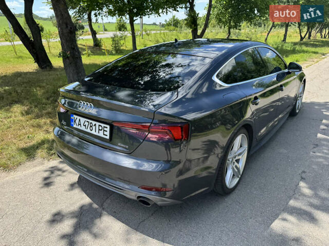 Серый Ауди A5 Sportback, объемом двигателя 2 л и пробегом 116 тыс. км за 27500 $, фото 4 на Automoto.ua