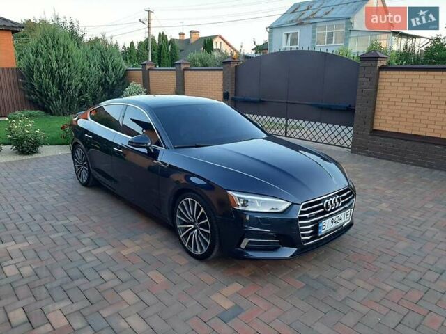 Синий Ауди A5 Sportback, объемом двигателя 2 л и пробегом 89 тыс. км за 21500 $, фото 10 на Automoto.ua