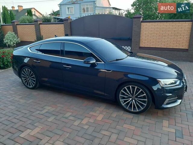 Синий Ауди A5 Sportback, объемом двигателя 2 л и пробегом 89 тыс. км за 21500 $, фото 3 на Automoto.ua