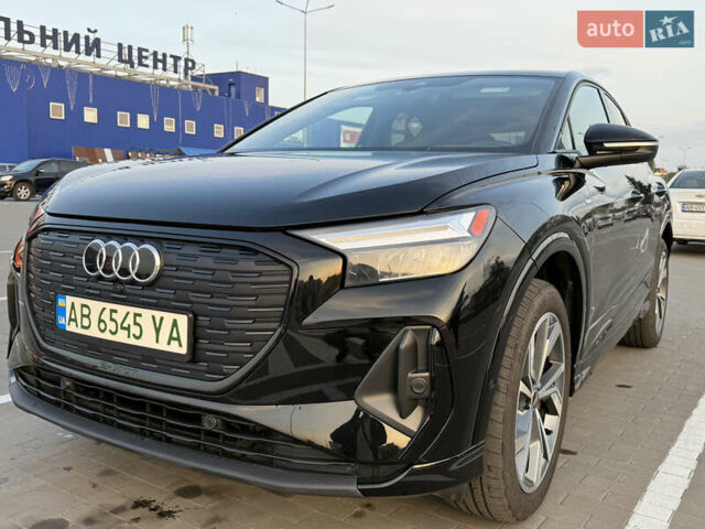 Чорний Ауді Q4 e-tron, об'ємом двигуна 0 л та пробігом 24 тис. км за 28700 $, фото 1 на Automoto.ua
