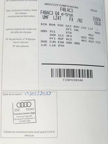 Фиолетовый Ауди Q4 e-tron, объемом двигателя 0 л и пробегом 84 тыс. км за 33499 $, фото 27 на Automoto.ua