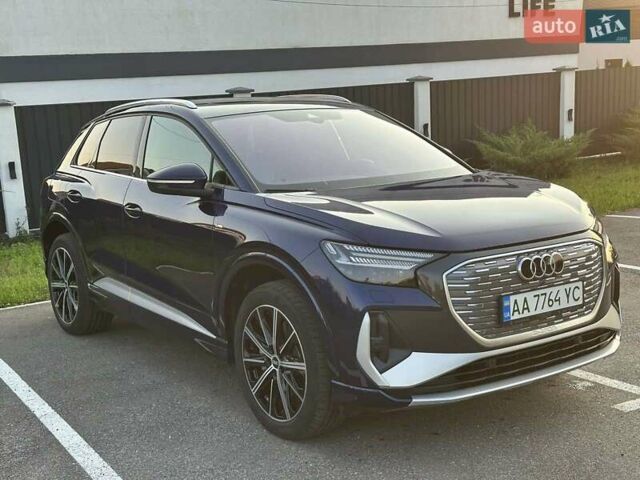 Синий Ауди Q4 e-tron, объемом двигателя 0 л и пробегом 13 тыс. км за 37300 $, фото 3 на Automoto.ua