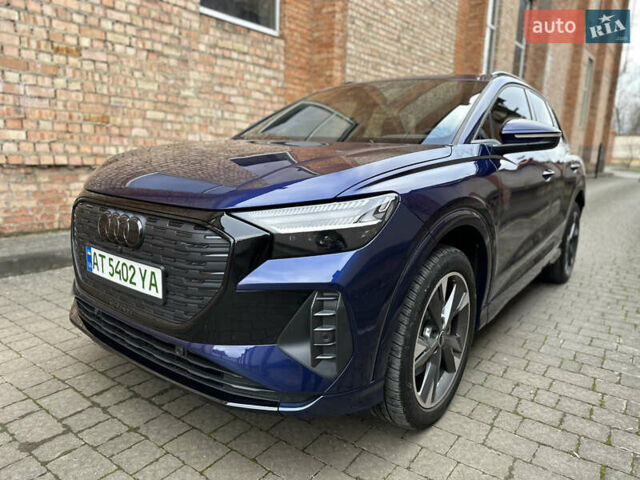 Синий Ауди Q4 e-tron, объемом двигателя 0 л и пробегом 12 тыс. км за 32000 $, фото 1 на Automoto.ua