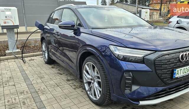 Синий Ауди Q4 e-tron, объемом двигателя 0 л и пробегом 29 тыс. км за 33400 $, фото 1 на Automoto.ua
