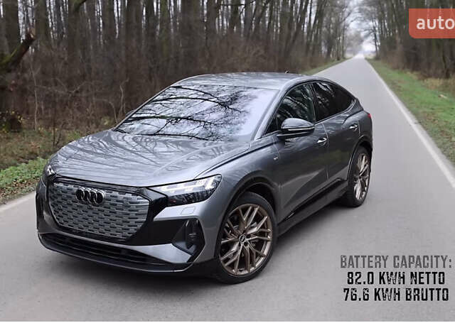 Сірий Ауді Q4 Sportback e-tron, об'ємом двигуна 0 л та пробігом 25 тис. км за 36000 $, фото 2 на Automoto.ua