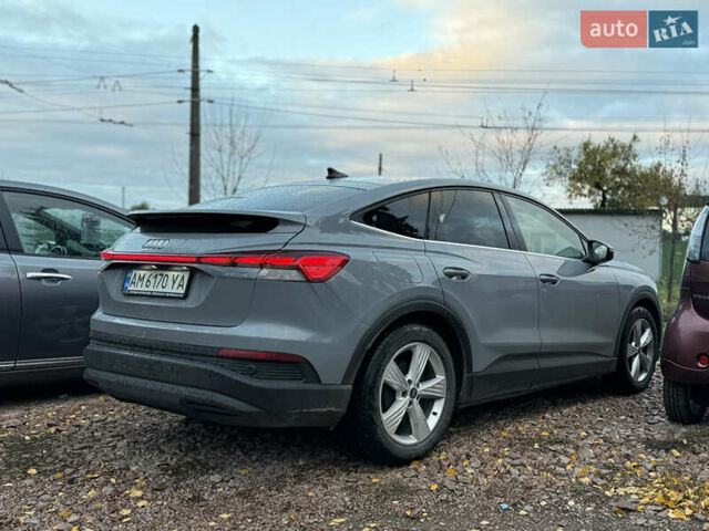 Серый Ауди Q4 Sportback e-tron, объемом двигателя 0 л и пробегом 43 тыс. км за 27999 $, фото 2 на Automoto.ua