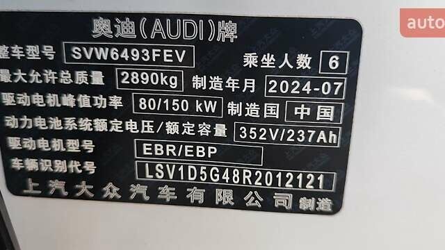 Білий Ауді Q5 e-tron, об'ємом двигуна 0 л та пробігом 1 тис. км за 45000 $, фото 24 на Automoto.ua
