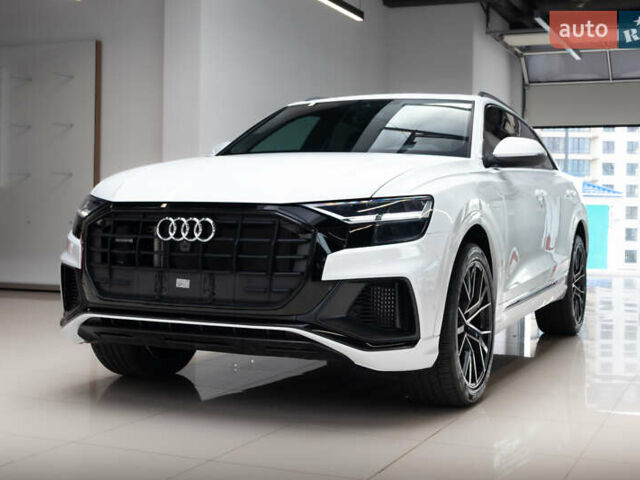Белый Ауди Q8, объемом двигателя 3 л и пробегом 18 тыс. км за 58999 $, фото 2 на Automoto.ua