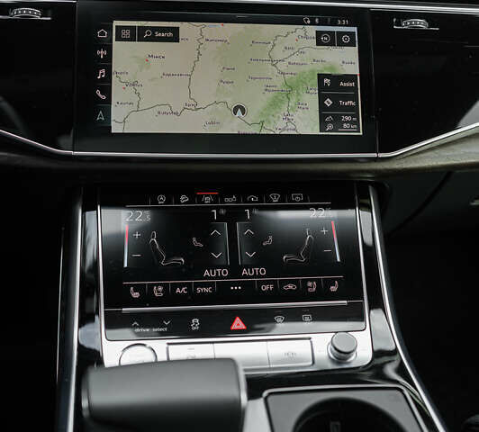 Черный Ауди Q8, объемом двигателя 3 л и пробегом 126 тыс. км за 49900 $, фото 66 на Automoto.ua