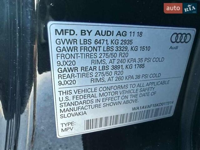Чорний Ауді Q8, об'ємом двигуна 3 л та пробігом 104 тис. км за 19400 $, фото 9 на Automoto.ua