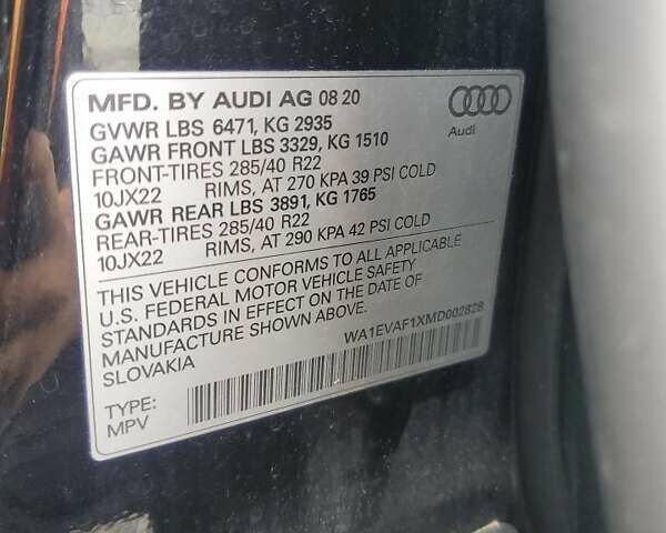 Черный Ауди Q8, объемом двигателя 3 л и пробегом 102 тыс. км за 39795 $, фото 12 на Automoto.ua