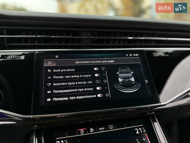 Черный Ауди Q8, объемом двигателя 2.97 л и пробегом 38 тыс. км за 87900 $, фото 46 на Automoto.ua