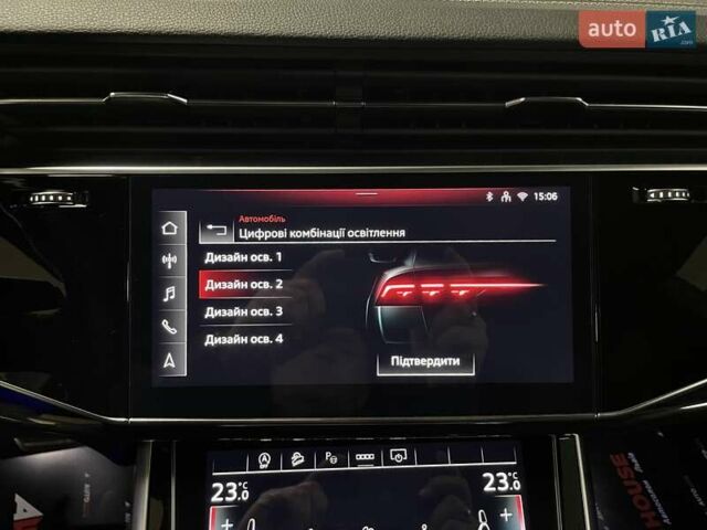 Черный Ауди Q8, объемом двигателя 2.97 л и пробегом 1 тыс. км за 112700 $, фото 64 на Automoto.ua