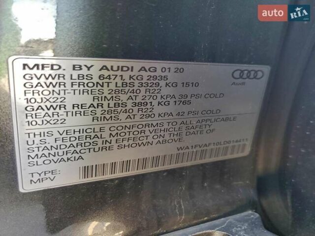 Серый Ауди Q8, объемом двигателя 3 л и пробегом 126 тыс. км за 19300 $, фото 12 на Automoto.ua