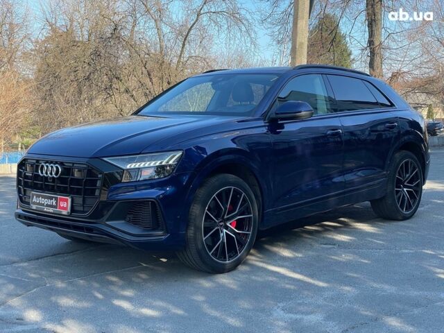 Синий Ауди Q8, объемом двигателя 3 л и пробегом 27 тыс. км за 62000 $, фото 1 на Automoto.ua