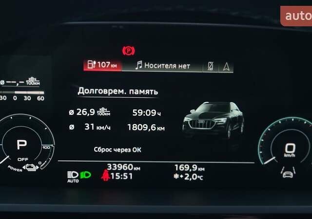 Сірий Ауді Q8 e-tron, об'ємом двигуна 0 л та пробігом 34 тис. км за 65000 $, фото 55 на Automoto.ua