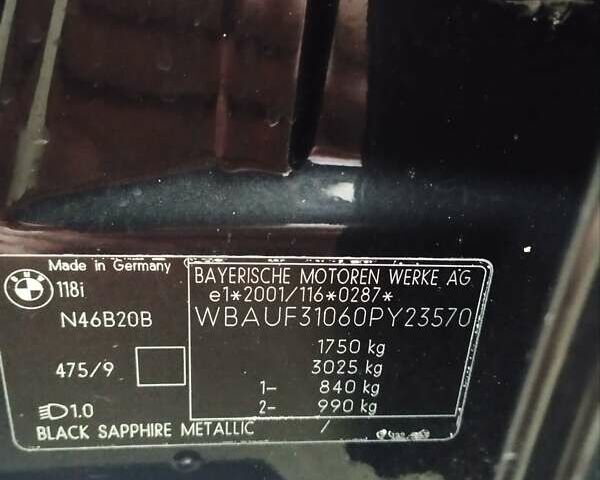 Черный БМВ 1 Серия, объемом двигателя 2 л и пробегом 205 тыс. км за 5600 $, фото 16 на Automoto.ua