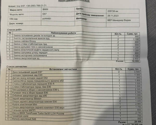 Чорний БМВ 1 Серія, об'ємом двигуна 1.6 л та пробігом 270 тис. км за 5300 $, фото 18 на Automoto.ua