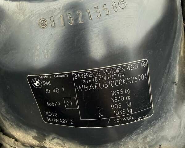 Чорний БМВ 3 Серія, об'ємом двигуна 1.9 л та пробігом 292 тис. км за 5500 $, фото 2 на Automoto.ua