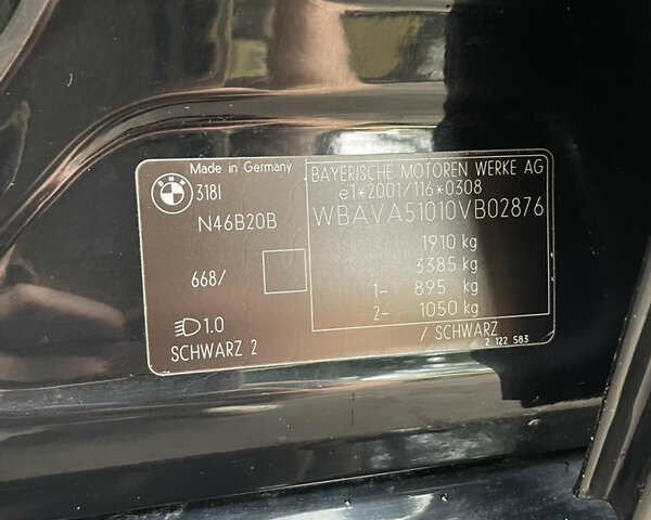 Черный БМВ 3 Серия, объемом двигателя 2 л и пробегом 286 тыс. км за 6950 $, фото 24 на Automoto.ua