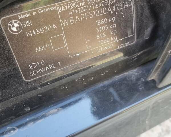 Черный БМВ 3 Серия, объемом двигателя 2 л и пробегом 149 тыс. км за 8200 $, фото 6 на Automoto.ua