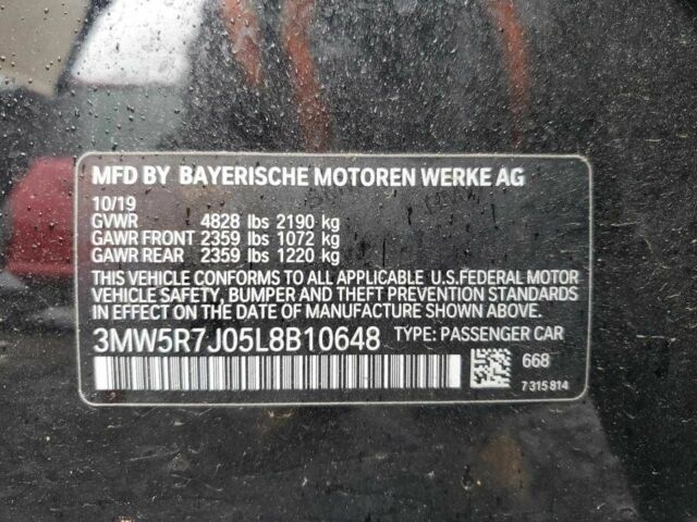 Чорний БМВ 3 Серія, об'ємом двигуна 2 л та пробігом 53 тис. км за 8400 $, фото 11 на Automoto.ua