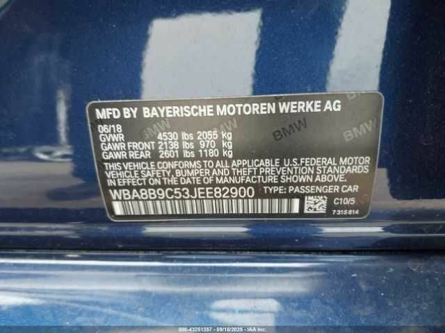 Синій БМВ 3 Серія, об'ємом двигуна 2 л та пробігом 51 тис. км за 3500 $, фото 14 на Automoto.ua
