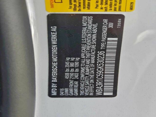 Белый БМВ 4 Серия, объемом двигателя 3 л и пробегом 48 тыс. км за 6200 $, фото 10 на Automoto.ua