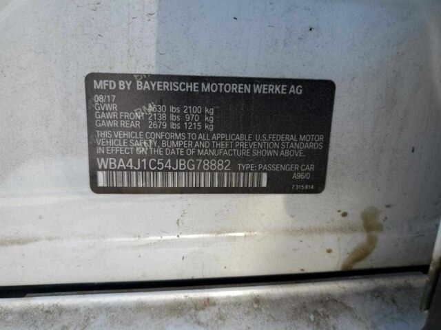 Белый БМВ 4 Серия, объемом двигателя 2 л и пробегом 80 тыс. км за 8900 $, фото 12 на Automoto.ua
