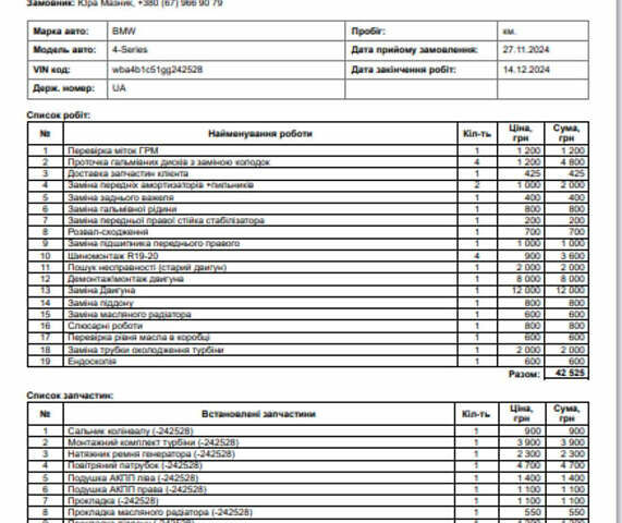 Чорний БМВ 4 Серія, об'ємом двигуна 2.98 л та пробігом 91 тис. км за 21000 $, фото 13 на Automoto.ua