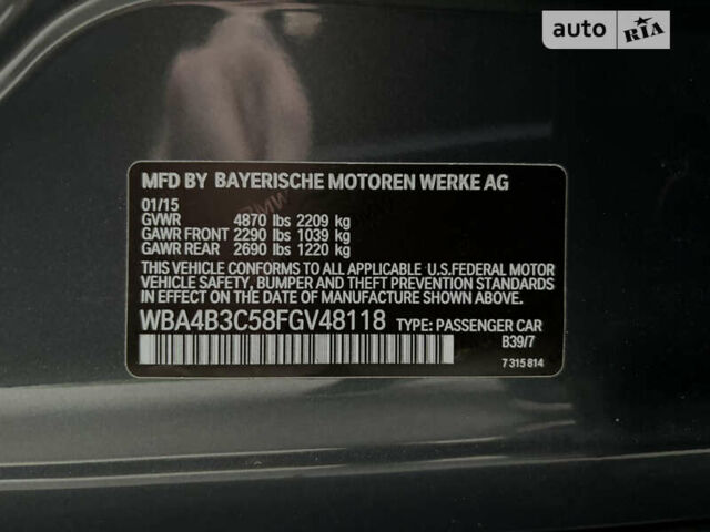 Сірий БМВ 4 Серія, об'ємом двигуна 3 л та пробігом 102 тис. км за 19900 $, фото 38 на Automoto.ua