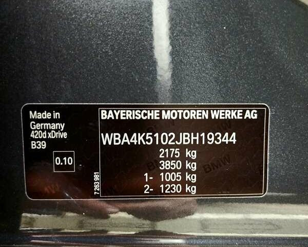 Серый БМВ 4 Серия, объемом двигателя 2 л и пробегом 86 тыс. км за 26700 $, фото 59 на Automoto.ua