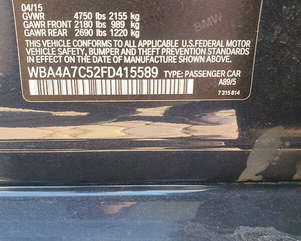 Синий БМВ 4 Серия, объемом двигателя 2 л и пробегом 192 тыс. км за 15700 $, фото 22 на Automoto.ua