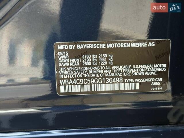 Синій БМВ 4 Серія, об'ємом двигуна 2 л та пробігом 261 тис. км за 17500 $, фото 24 на Automoto.ua
