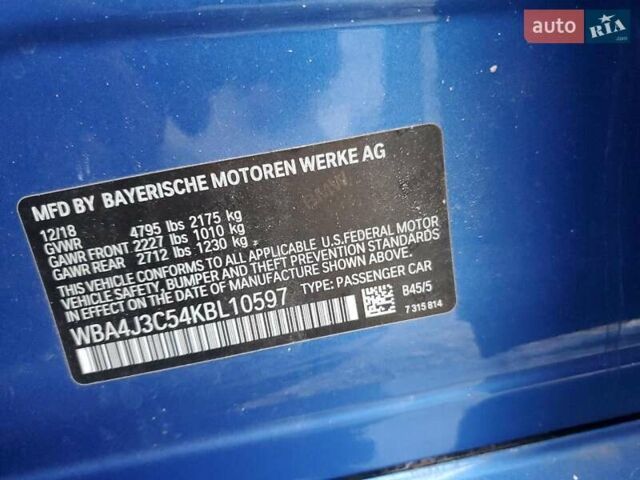 Синий БМВ 4 Серия, объемом двигателя 0 л и пробегом 63 тыс. км за 4000 $, фото 11 на Automoto.ua
