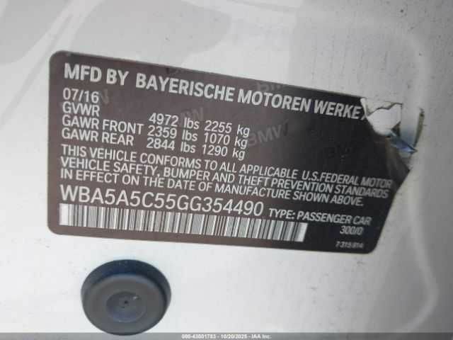 Белый БМВ 5 Серия, объемом двигателя 2 л и пробегом 67 тыс. км за 2100 $, фото 8 на Automoto.ua